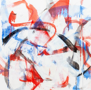 Robert O'Meara Abstract Composition Triptych Oil (9765828428083)