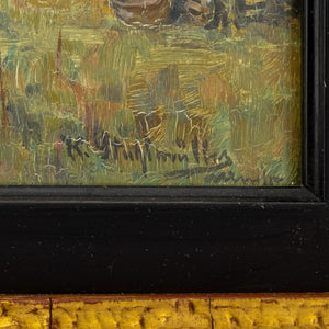 Karl Stuhlmuller "Market Scene" Oil on Panel (9736790311219)