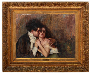 Antonio Piatti "Rose e Spine" Oil On Canvas, 1901 (9741222215987)