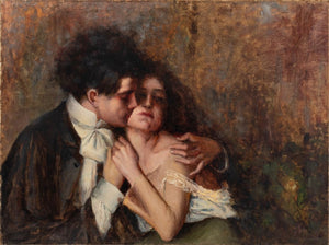 Antonio Piatti "Rose e Spine" Oil On Canvas, 1901 (9741222215987)