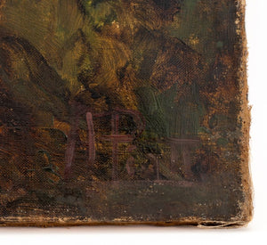 Antonio Piatti "Rose e Spine" Oil On Canvas, 1901 (9741222215987)