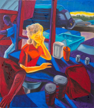 Y. David Chung "Highway Stop" Oil Stick, 1997 (9744012476723)