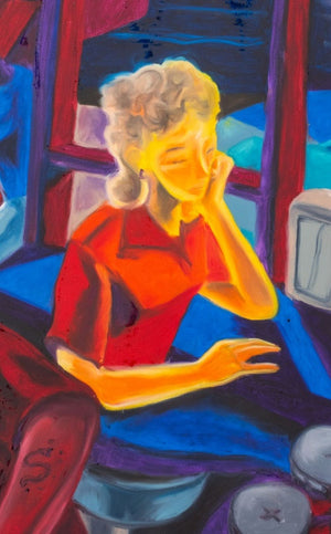 Y. David Chung "Highway Stop" Oil Stick, 1997 (9744012476723)