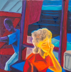 Y. David Chung "Highway Stop" Oil Stick, 1997 (9744012476723)