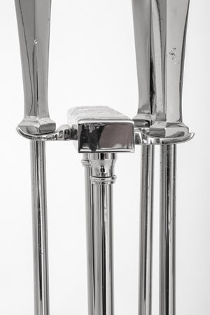 Mid-Century Modern Chrome Fireplace Tools Set (9742196834611)
