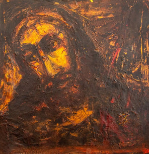 Joachim Probst "Christ" Oil on Canvas, 1955 (9743398469939)