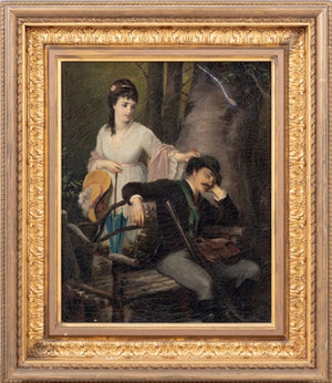 Julius Schrader The Sleeping Hunter Oil on Canvas (9892856922419)