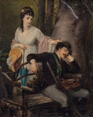 Julius Schrader The Sleeping Hunter Oil on Canvas (9892856922419)