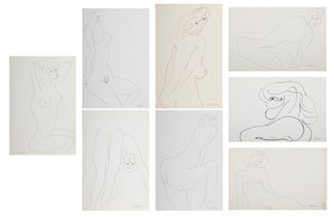 Norman Carton Nude Woman Ink on Paper, 8 (9744030695731)