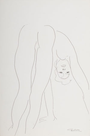 Norman Carton Nude Woman Ink on Paper, 8 (9744030695731)