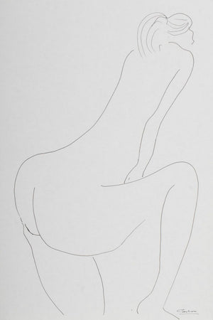Norman Carton Nude Woman Ink on Paper, 8 (9744030695731)