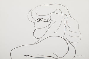 Norman Carton Nude Woman Ink on Paper, 8 (9744030695731)
