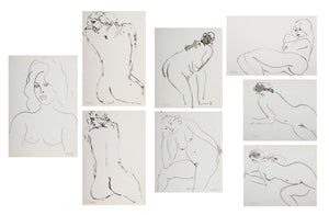 Norman Carton Nude Woman Ink on Paper, 8 (9744035184947)