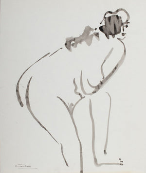 Norman Carton Nude Woman Ink on Paper, 8 (9744035184947)