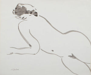 Norman Carton Nude Woman Ink on Paper, 8 (9744035184947)