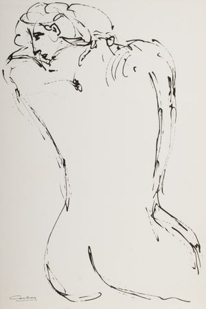 Norman Carton Nude Woman Ink on Paper, 8 (9744035184947)