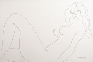 Norman Carton Nude Woman Ink on Paper, 6 (9744041836851)