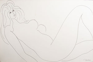 Norman Carton Nude Woman Ink on Paper, 6 (9744041836851)