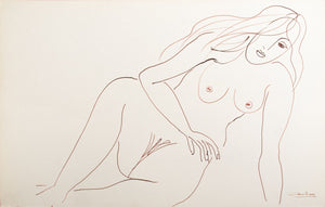 Norman Carton Nude Woman Ink on Paper, 6 (9744070476083)