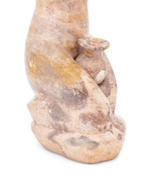 Mid-Century Modern Figural Carved Stone Sculpture (9751788388659)
