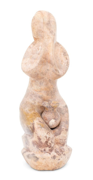 Mid-Century Modern Figural Carved Stone Sculpture (9751788388659)