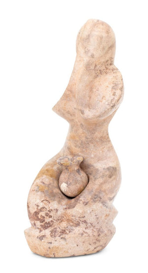 Mid-Century Modern Figural Carved Stone Sculpture (9751788388659)