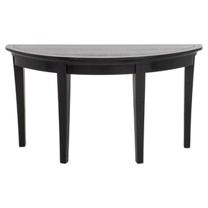 Modern Ebonized Wood Demilune Table (8920565743923)