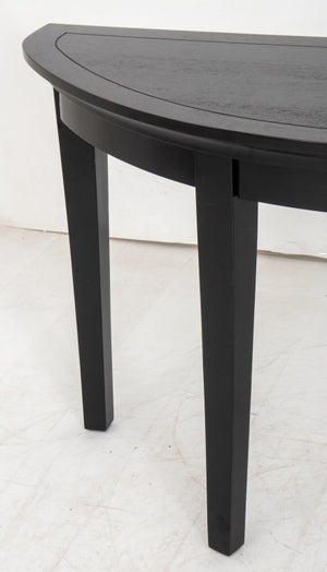 Modern Ebonized Wood Demilune Table (8920565743923)