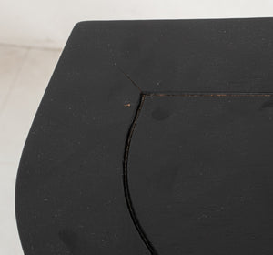 Modern Ebonized Wood Demilune Table (8920565743923)
