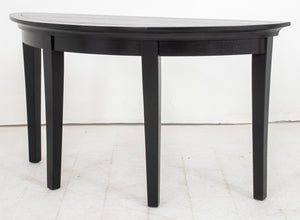 Modern Ebonized Wood Demilune Table (8920565743923)