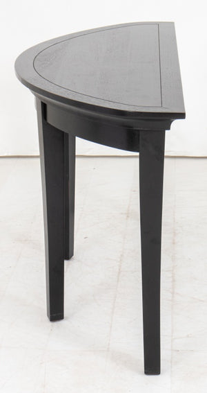 Modern Ebonized Wood Demilune Table (8920565743923)