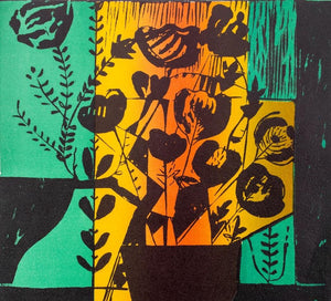 Irene Zevon Abstracted Still Life Lithograph (9741567459635)
