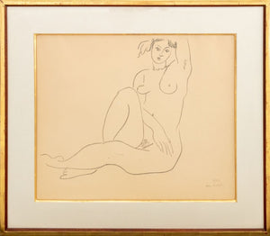 Henri Matisse "Nu Assis, Bras Gauche sur la Tete"
