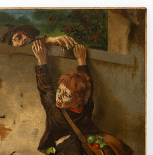 After Toby Edward Rosenthal "The Apple Thief" Oil (9808323838259)