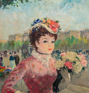 Maurice Renard "L'Etoile a Paris" Oil on Canvas (9821282992435)