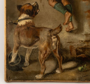 After Toby Edward Rosenthal "The Apple Thief" Oil (9808323838259)