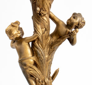 Louis XVI Style Bronze Candelabra Mounted as Lamp (9742204207411)