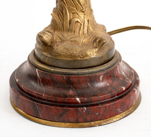 Louis XVI Style Bronze Candelabra Mounted as Lamp (9742204207411)