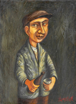 Igor Gorban "Russian Worker" Oil on Canvas (9795620569395)