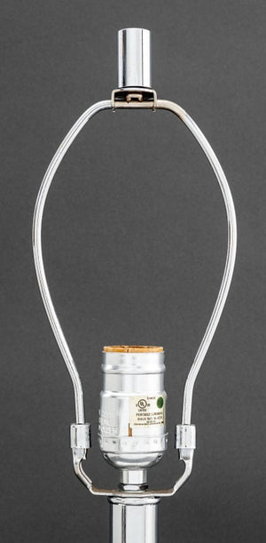 Italian Style Ribbed Bulbous Form Glass Table Lamp (9741535248691)