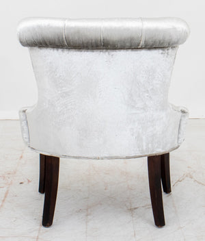 Napoleon III Style Velvet Slipper Chair (9742199226675)