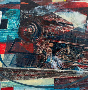 Harry Morningstern "Engine" Oil on Canvas (9670103990579)
