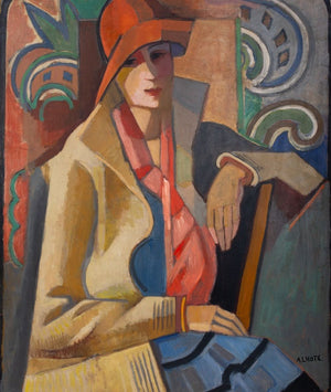 Andre Lhote "Portrait d'Anne" Oil on Paper (9744143810867)