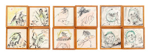 Eva Bouzard-Hui Framed Ceramic Tiles, 12 (9768291598643)