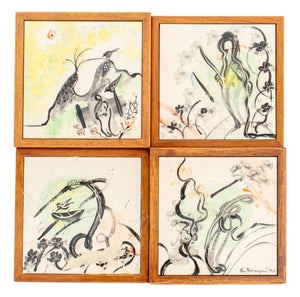 Eva Bouzard-Hui Framed Ceramic Tiles, 12 (9768291598643)