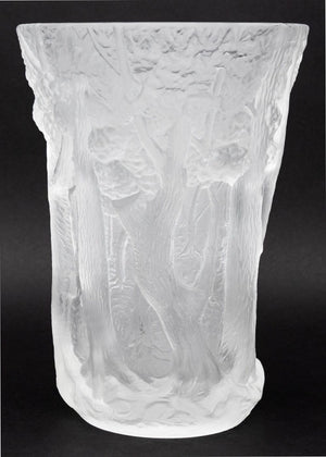 Bohemian Frosted Art Glass Forest Vase (9783886676275)