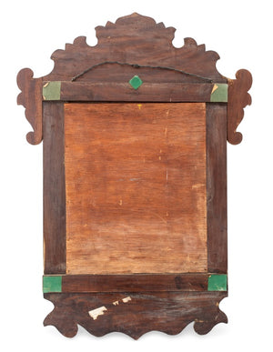 Aesthetic Movement Embossed Brass Cushion Mirror (9742194475315)