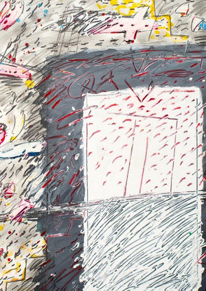 Elfi Schuselka Abstract Composition Mixed Media (9744178250035)
