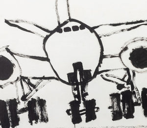 Domenick Capobianco "Landing" Acrylic on Paper (9773496762675)