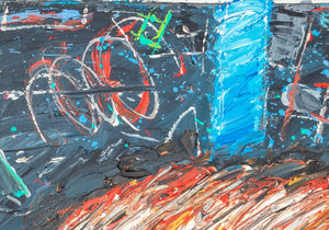Elfi Schuselka Abstract Composition Oil on Canvas (9760919585075)